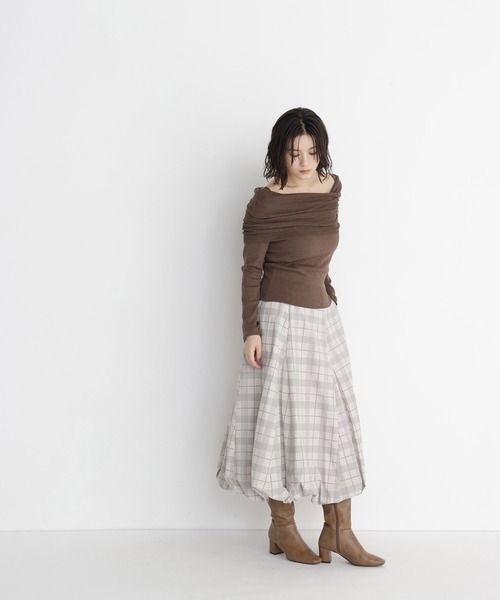 NATURAL BEAUTY BASIC(ナチュラルビューティーベーシック)の「バルーンスカート(スカート・レディース・ベージュ系その他/チャコールグレー/ブラック・SMALL/MEDIUM)」の15枚目の写真