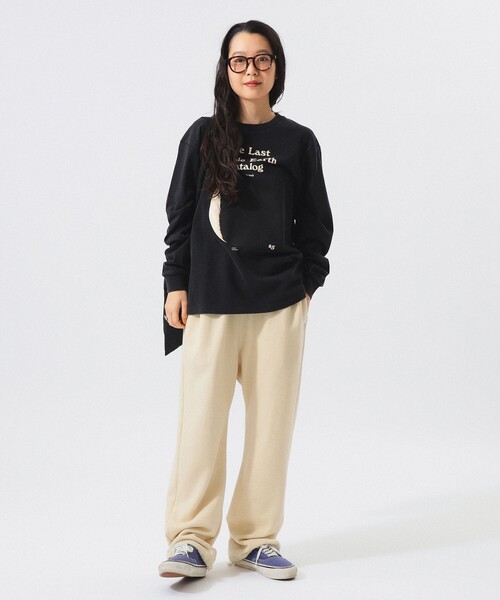 BEAMS BOY(ビームスボーイ)の「【別注】WHOLE EARTH CATALOG / ロングスリーブ Tシャツ(Tシャツ/カットソー・レディース・ブラック・MEDIUM)」の10枚目の写真