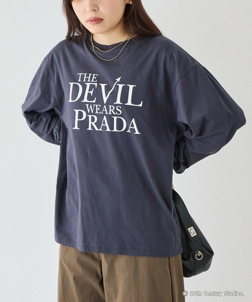 GOOD ROCK SPEED(グッドロックスピード)の「【GOOD ROCK SPEED】THE DEVIL WEARS PRADA/ロゴロンT|プラダを着た悪魔/ムービーT(Tシャツ/カットソー・レディース・ブラック/ホワイト・F)」の11枚目の写真