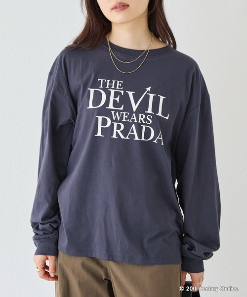 GOOD ROCK SPEED(グッドロックスピード)の「【GOOD ROCK SPEED】THE DEVIL WEARS PRADA/ロゴロンT|プラダを着た悪魔/ムービーT(Tシャツ/カットソー・レディース・ブラック/ホワイト・F)」の12枚目の写真
