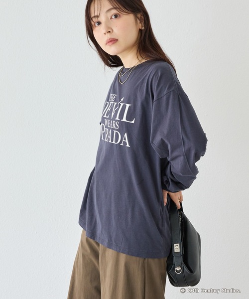 GOOD ROCK SPEED(グッドロックスピード)の「【GOOD ROCK SPEED】THE DEVIL WEARS PRADA/ロゴロンT|プラダを着た悪魔/ムービーT(Tシャツ/カットソー・レディース・ブラック/ホワイト・F)」の13枚目の写真
