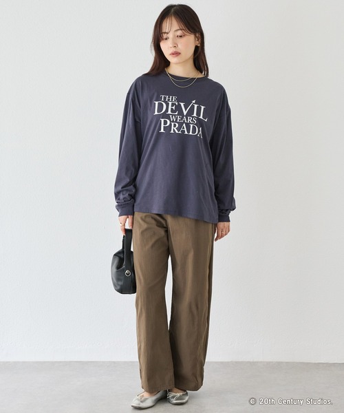 GOOD ROCK SPEED(グッドロックスピード)の「【GOOD ROCK SPEED】THE DEVIL WEARS PRADA/ロゴロンT|プラダを着た悪魔/ムービーT(Tシャツ/カットソー・レディース・ブラック/ホワイト・F)」の19枚目の写真