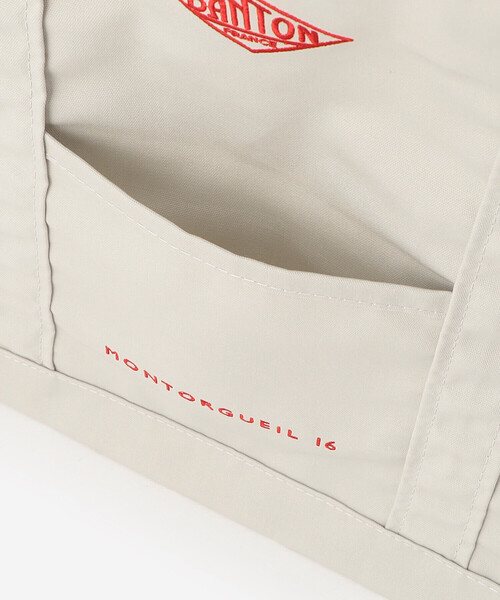 DANTON(ダントン)の「DANTON | キャンバス マルシェバッグ MONTORGUEIL UNISEX(トートバッグ・レディース・アイボリー/ブラック・-)」の6枚目の写真