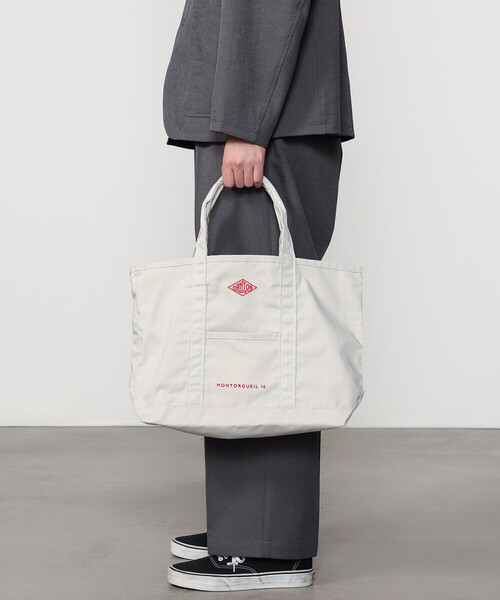 DANTON(ダントン)の「DANTON | キャンバス マルシェバッグ MONTORGUEIL UNISEX(トートバッグ・レディース・アイボリー/ブラック・-)」の1枚目の写真