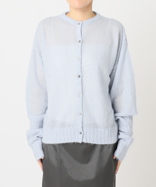 CITYSHOP(シティーショップ)の「LONG LONG SLEEVE カーディガン:ニット(ニット/セーター・レディース・ブルー系その他/ブラック・FREE)」の12枚目の写真