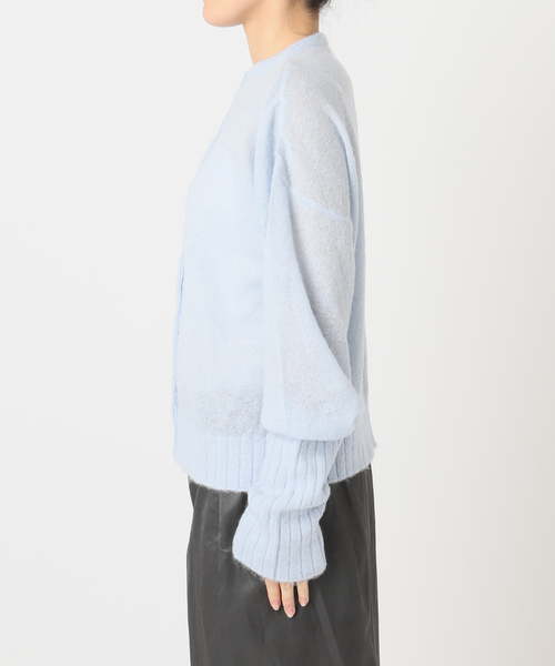 CITYSHOP(シティーショップ)の「LONG LONG SLEEVE カーディガン:ニット(ニット/セーター・レディース・ブルー系その他/ブラック・FREE)」の13枚目の写真