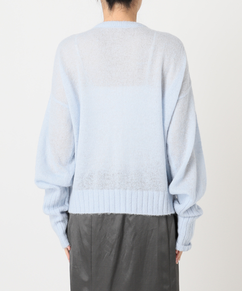 CITYSHOP(シティーショップ)の「LONG LONG SLEEVE カーディガン:ニット(ニット/セーター・レディース・ブルー系その他/ブラック・FREE)」の14枚目の写真