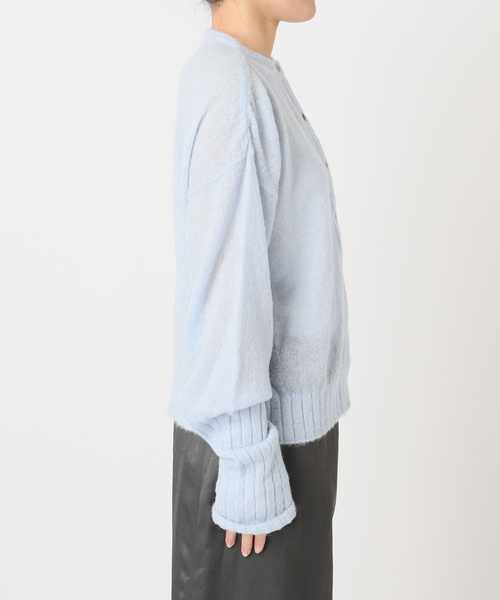 CITYSHOP(シティーショップ)の「LONG LONG SLEEVE カーディガン:ニット(ニット/セーター・レディース・ブルー系その他/ブラック・FREE)」の15枚目の写真