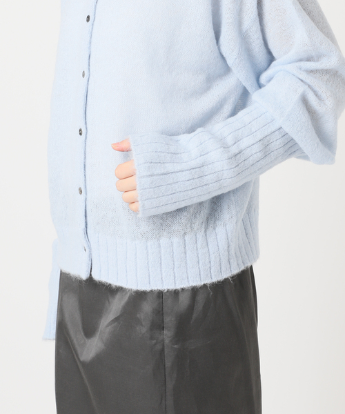 CITYSHOP(シティーショップ)の「LONG LONG SLEEVE カーディガン:ニット(ニット/セーター・レディース・ブルー系その他/ブラック・FREE)」の17枚目の写真