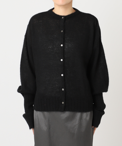 CITYSHOP(シティーショップ)の「LONG LONG SLEEVE カーディガン:ニット(ニット/セーター・レディース・ブルー系その他/ブラック・FREE)」の3枚目の写真