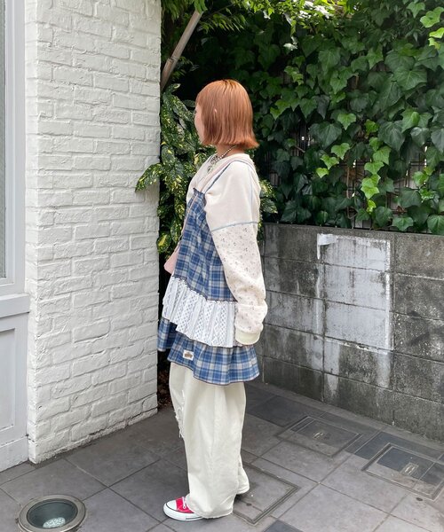 HELLO.SANFRANCISCO（ハローサンフランシスコ）の「【HELLO.SANFRANCISCO/ハローサンフランシスコ】チェックレースチュニックワンピ（チュニック・レディース・グリーン/ブルー/ピンク・ONE SIZE）」の17枚目の写真