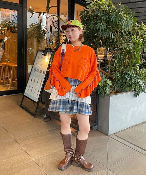 HELLO.SANFRANCISCO（ハローサンフランシスコ）の「【HELLO.SANFRANCISCO/ハローサンフランシスコ】チェックレースチュニックワンピ（チュニック・レディース・グリーン/ブルー/ピンク・ONE SIZE）」の19枚目の写真