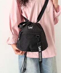 Lee.撥水ポリエステル 2WAY巾着ショルダーバッグ.巾着バッグ