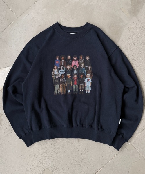 WISH FOR EVER(ウィッシュフォーエバー)の「PIXEL MODEL DESIGN PULLOVER SWEAT / ピクセルモデルデザインプルオーバースウェット(スウェット・メンズ・ピンク/ネイビー/グレー/バーガンディー/ブラック/パープル/エメラルド・SMALL/LARGE/MEDIUM)」の4枚目の写真