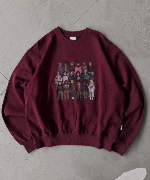 WISH FOR EVER(ウィッシュフォーエバー)の「PIXEL MODEL DESIGN PULLOVER SWEAT / ピクセルモデルデザインプルオーバースウェット(スウェット・メンズ・ピンク/ネイビー/グレー/バーガンディー/ブラック/パープル/エメラルド・SMALL/LARGE/MEDIUM)」の7枚目の写真