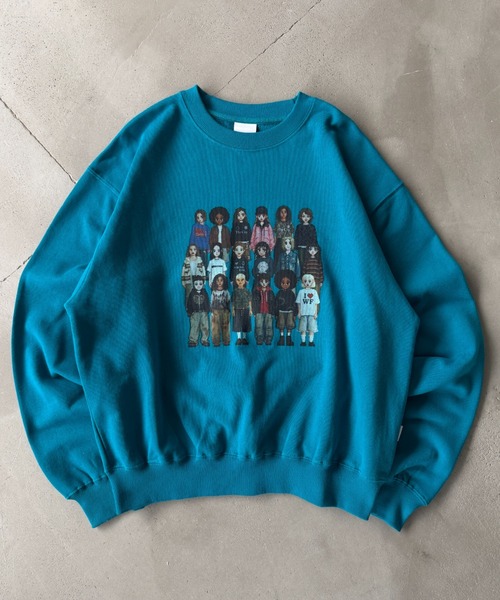 WISH FOR EVER(ウィッシュフォーエバー)の「PIXEL MODEL DESIGN PULLOVER SWEAT / ピクセルモデルデザインプルオーバースウェット(スウェット・メンズ・ピンク/ネイビー/グレー/バーガンディー/ブラック/パープル/エメラルド・SMALL/LARGE/MEDIUM)」の3枚目の写真