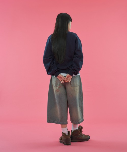 WISH FOR EVER(ウィッシュフォーエバー)の「PIXEL MODEL DESIGN PULLOVER SWEAT / ピクセルモデルデザインプルオーバースウェット(スウェット・メンズ・ピンク/ネイビー/グレー/バーガンディー/ブラック/パープル/エメラルド・SMALL/LARGE/MEDIUM)」の20枚目の写真