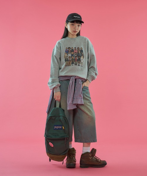 WISH FOR EVER(ウィッシュフォーエバー)の「PIXEL MODEL DESIGN PULLOVER SWEAT / ピクセルモデルデザインプルオーバースウェット(スウェット・メンズ・ピンク/ネイビー/グレー/バーガンディー/ブラック/パープル/エメラルド・SMALL/LARGE/MEDIUM)」の17枚目の写真
