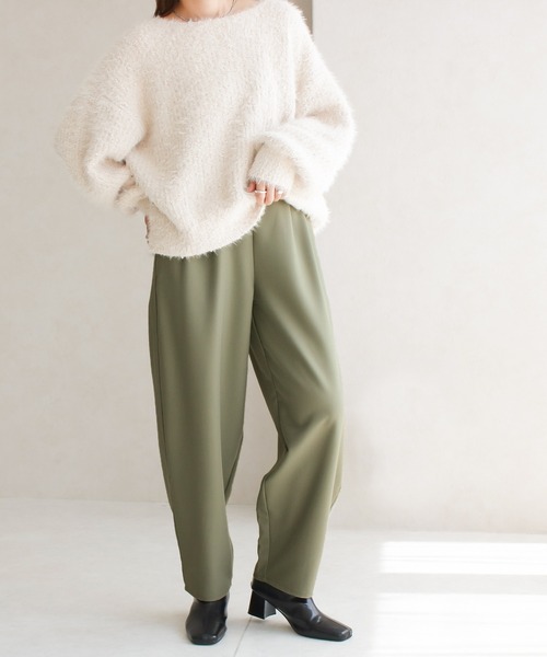 NYLAUS(ナイラス)の「【SG】ワイドテーパードパンツ ロングパンツ カーブパンツ(その他パンツ・レディース・ブラック/カーキ/オレンジ/グレー・M)」の21枚目の写真