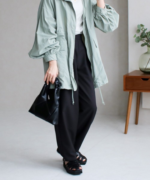 NYLAUS(ナイラス)の「【SG】ワイドテーパードパンツ ロングパンツ カーブパンツ(その他パンツ・レディース・ブラック/カーキ/オレンジ/グレー・M)」の10枚目の写真