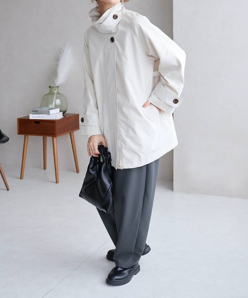NYLAUS(ナイラス)の「【SG】ワイドテーパードパンツ ロングパンツ カーブパンツ(その他パンツ・レディース・ブラック/カーキ/オレンジ/グレー・M)」の13枚目の写真