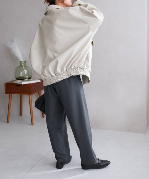NYLAUS(ナイラス)の「【SG】ワイドテーパードパンツ ロングパンツ カーブパンツ(その他パンツ・レディース・ブラック/カーキ/オレンジ/グレー・M)」の18枚目の写真