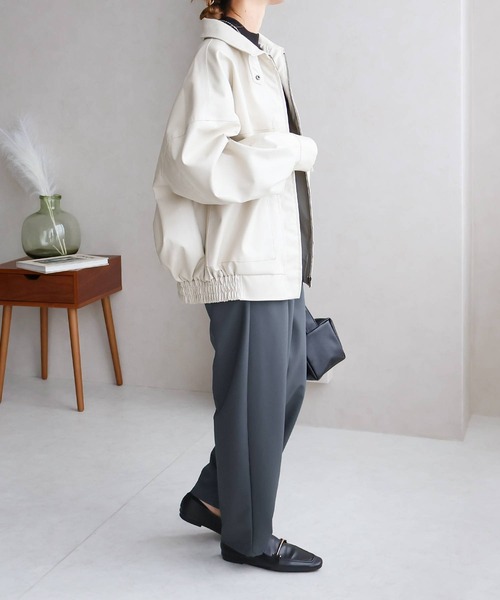 NYLAUS(ナイラス)の「【SG】ワイドテーパードパンツ ロングパンツ カーブパンツ(その他パンツ・レディース・ブラック/カーキ/オレンジ/グレー・M)」の19枚目の写真