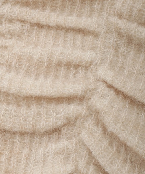 ADAM ET ROPE'(アダムエロペ)の「【WEB限定】・【定番】ダブルモヘヤシャーリングカーディガン(カーディガン/ボレロ・レディース・サックスブルー/ホワイト/グレー/ベージュ・FREE)」の18枚目の写真