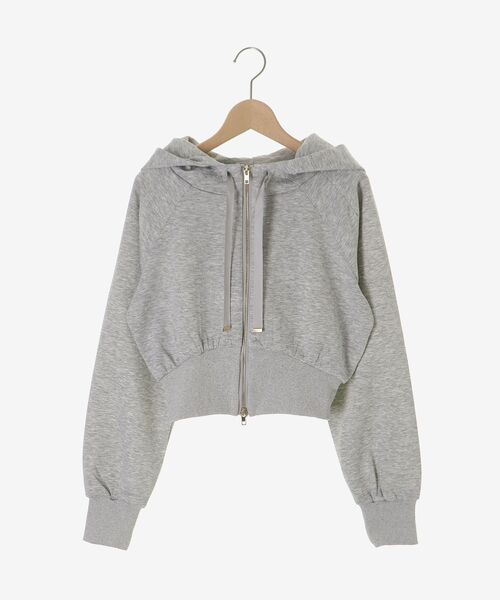 MAJESTIC LEGON（マジェスティックレゴン）の「キラキラウエストきゅっとパーカー（パーカー・レディース・アイボリー/ピンク/ブラック/グレー・MEDIUM）」の22枚目の写真
