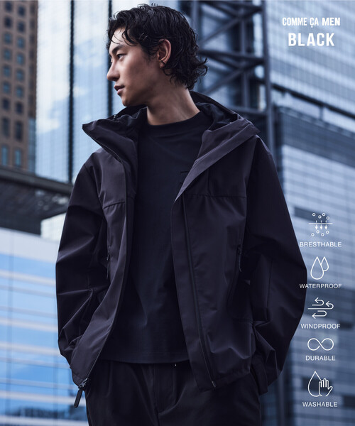 COMME CA MEN(コムサメン)の「〔SYMPATEX〕ブルゾン(ブルゾン・メンズ・ブラック/チャコール・L/M)」の1枚目の写真