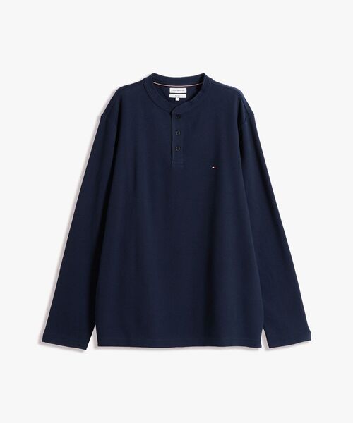TOMMY HILFIGER（トミーヒルフィガー）の「スリム長袖ヘンリーネックワッフルTシャツ（Tシャツ/カットソー・メンズ・ネイビー/ホワイト・SMALL/MEDIUM/LARGE/X-LARGE）」の11枚目の写真