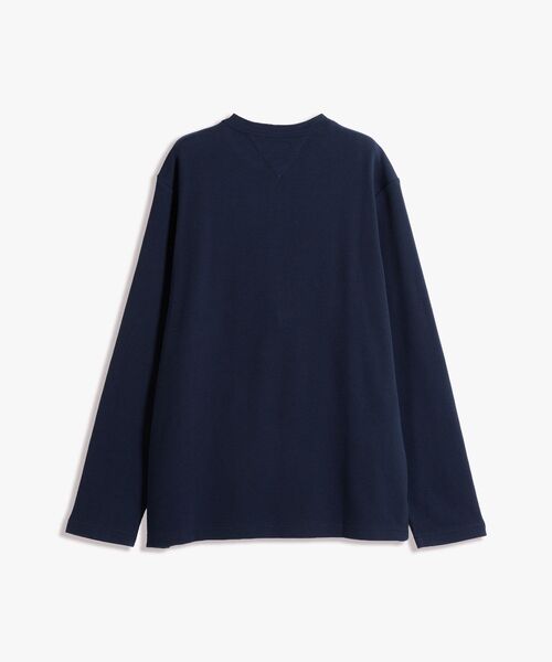 TOMMY HILFIGER（トミーヒルフィガー）の「スリム長袖ヘンリーネックワッフルTシャツ（Tシャツ/カットソー・メンズ・ネイビー/ホワイト・SMALL/MEDIUM/LARGE/X-LARGE）」の12枚目の写真