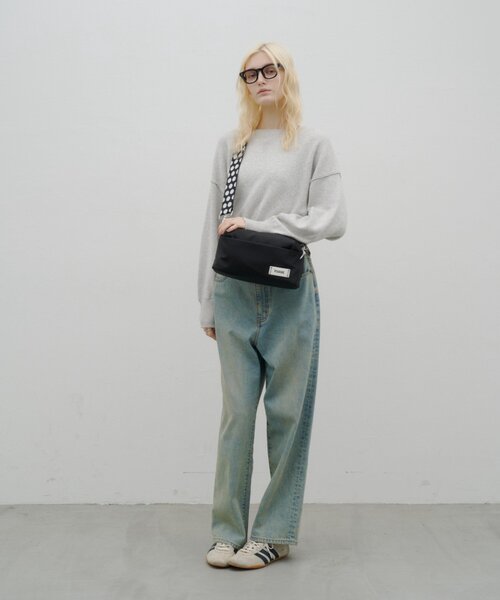 CIAOPANIC TYPY(チャオパニックティピー)の「:【TYNNE.】ドット柄テープショルダーナイロンバッグ(ショルダーバッグ・レディース・ブラック/パープル/ベージュ・ONE SIZE)」の8枚目の写真