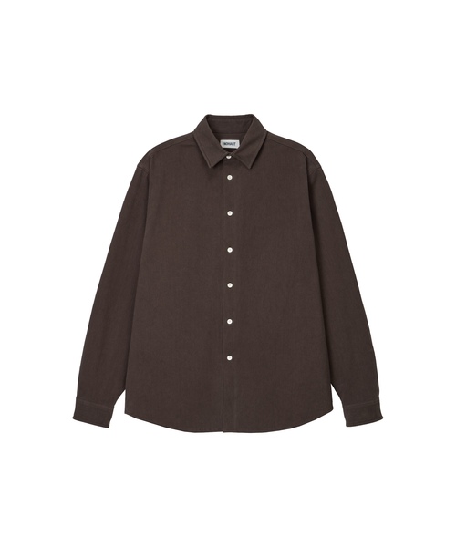 NOHANT(ノアン)の「WIRE オックスフォードシャツ ブラウン(シャツ/ブラウス・レディース・ブラウン・SMALL/MEDIUM/LARGE)」の1枚目の写真