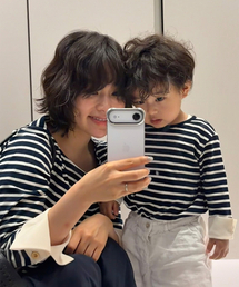 Stripe Cuffs Tee_ Kids
