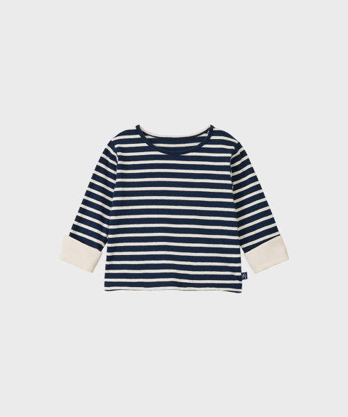 SALON DE YOHN（サロンドヨーン）の「Stripe Cuffs Tee_ Kids（Tシャツ/カットソー・レディース・その他・90/100/110）」の6枚目の写真