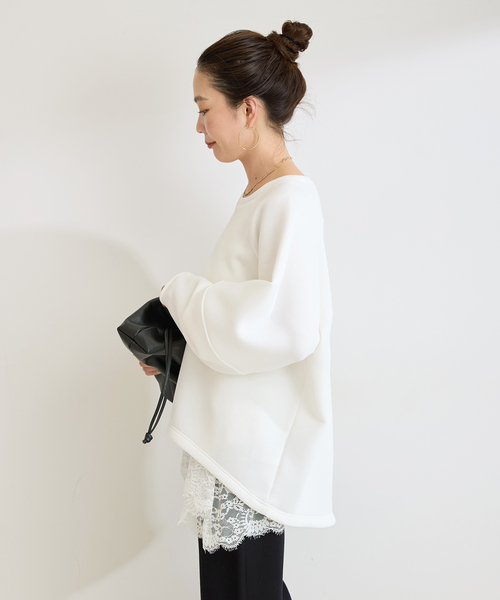 B.C STOCK(ベーセーストック)の「手洗い可 / ダンボールロングスリーブ(Tシャツ/カットソー・レディース・イエロー/ブラウン/チャコールグレー/ホワイト/ネイビー・FREE)」の18枚目の写真