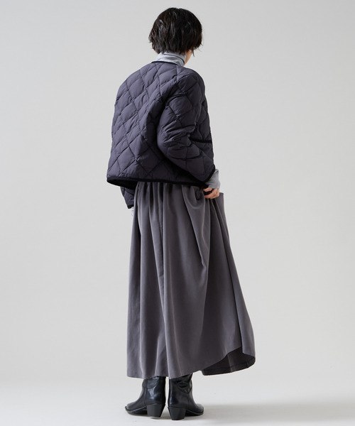 Liesse(リエス)の「《別注》【TAION×Liesse】コーデュロイパイピングショートダウンジャケット(ダウンジャケット/コート・レディース・ネイビー/アイボリー・FREE)」の7枚目の写真