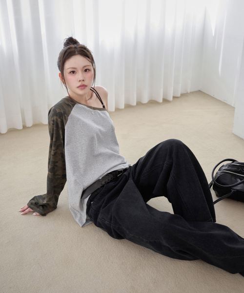 DECET WOMEN（デケット ウーマン）の「[YOONSOAP X DECET WOMAN] カーブポケットバレルワイドジーンズ DCWPT038BLACK（デニムパンツ・レディース・その他・X-SMALL/SMALL/MEDIUM/LARGE）」の4枚目の写真