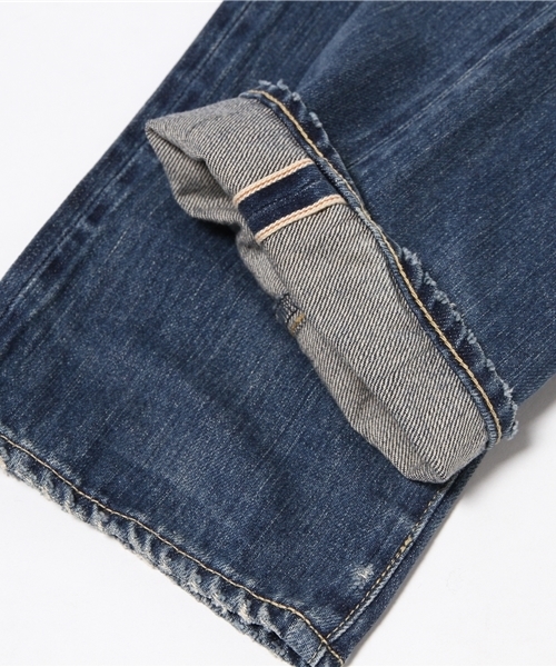 HYSTERIC GLAMOUR（ヒステリックグラマー）の「HB/SK加工HEARTBREAKERS pt デニムスリムストレートPT（デニムパンツ・メンズ・インディゴブルー・28inch/29inch/31inch/32inch/30inch/34inch）」の5枚目の写真