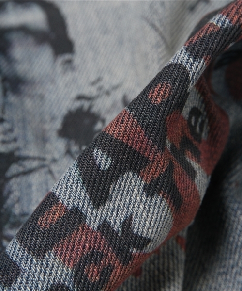 HYSTERIC GLAMOUR（ヒステリックグラマー）の「HB/SK加工HEARTBREAKERS pt デニムスリムストレートPT（デニムパンツ・メンズ・インディゴブルー・28inch/29inch/31inch/32inch/30inch/34inch）」の3枚目の写真