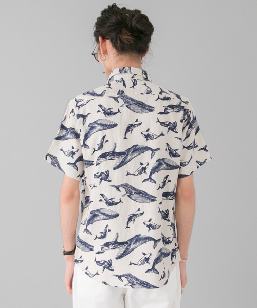 URBAN RESEARCH（アーバンリサーチ）の「UR 柄半袖レギュラーシャツ（シャツ/ブラウス・メンズ・ネイビー/ベージュ/イエロー/ホワイト系その他/レッド/ホワイト/ピンク・LARGE/MEDIUM）」の10枚目の写真