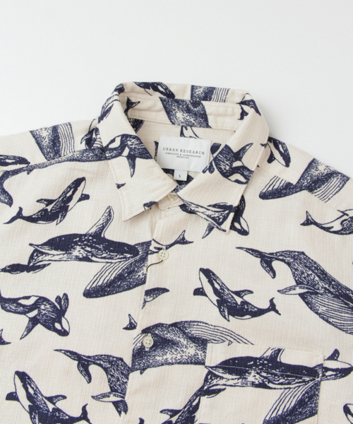 URBAN RESEARCH（アーバンリサーチ）の「UR 柄半袖レギュラーシャツ（シャツ/ブラウス・メンズ・ネイビー/ベージュ/イエロー/ホワイト系その他/レッド/ホワイト/ピンク・LARGE/MEDIUM）」の13枚目の写真