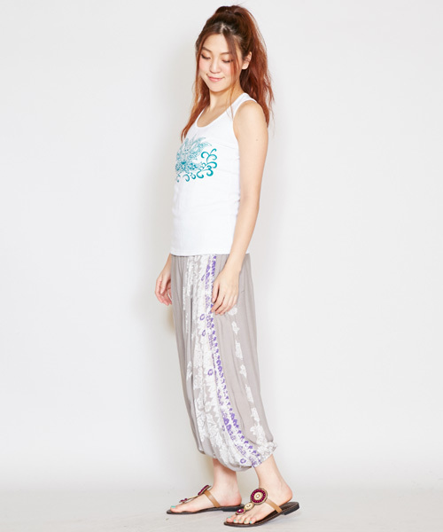 チャイハネ(チャイハネ)の「【チャイハネ】yul ロータスヨガタンク(タンクトップ・レディース・ブラック/ホワイト/グリーン/パープル/イエロー・FREE)」の20枚目の写真