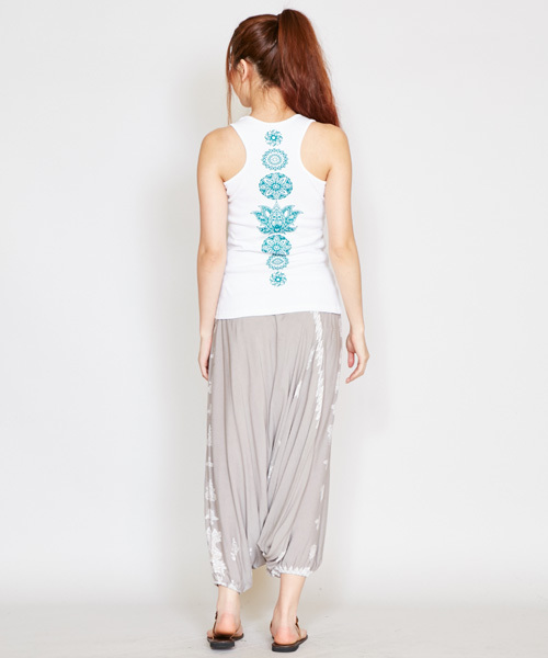 チャイハネ(チャイハネ)の「【チャイハネ】yul ロータスヨガタンク(タンクトップ・レディース・ブラック/ホワイト/グリーン/パープル/イエロー・FREE)」の21枚目の写真