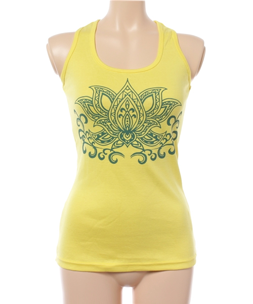 チャイハネ(チャイハネ)の「【チャイハネ】yul ロータスヨガタンク(タンクトップ・レディース・ブラック/ホワイト/グリーン/パープル/イエロー・FREE)」の17枚目の写真