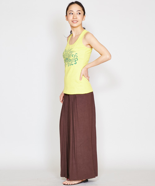 チャイハネ(チャイハネ)の「【チャイハネ】yul ロータスヨガタンク(タンクトップ・レディース・ブラック/ホワイト/グリーン/パープル/イエロー・FREE)」の18枚目の写真