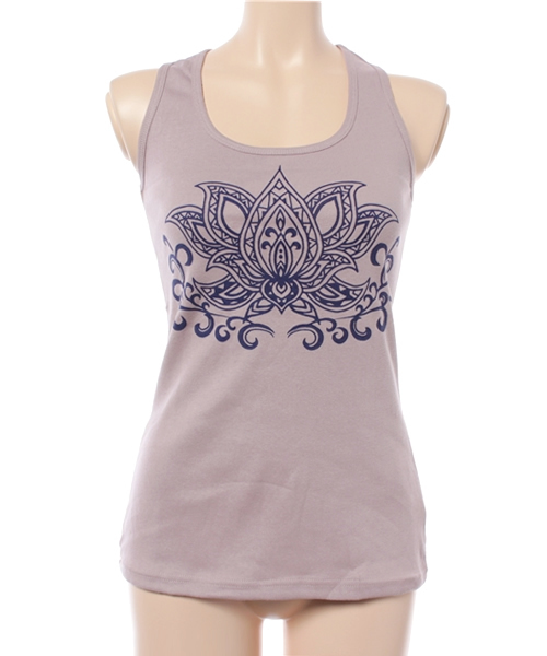 チャイハネ(チャイハネ)の「【チャイハネ】yul ロータスヨガタンク(タンクトップ・レディース・ブラック/ホワイト/グリーン/パープル/イエロー・FREE)」の5枚目の写真