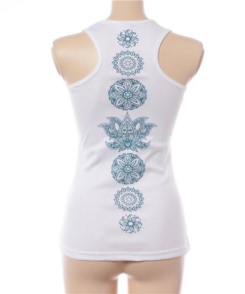 チャイハネ(チャイハネ)の「【チャイハネ】yul ロータスヨガタンク(タンクトップ・レディース・ブラック/ホワイト/グリーン/パープル/イエロー・FREE)」の8枚目の写真