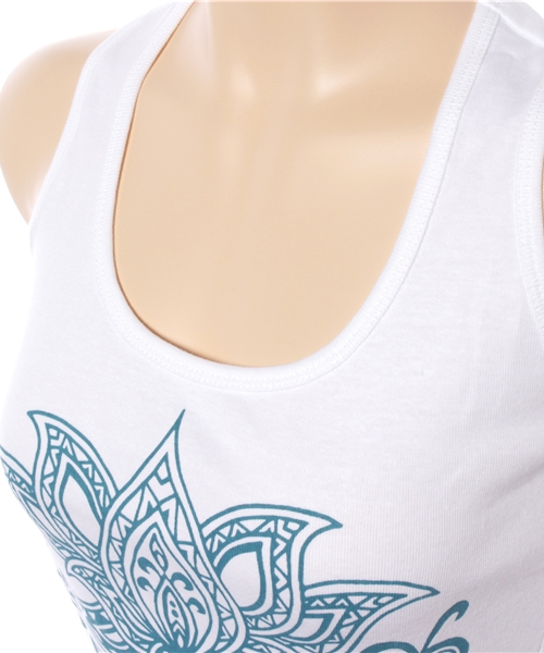 チャイハネ(チャイハネ)の「【チャイハネ】yul ロータスヨガタンク(タンクトップ・レディース・ブラック/ホワイト/グリーン/パープル/イエロー・FREE)」の9枚目の写真